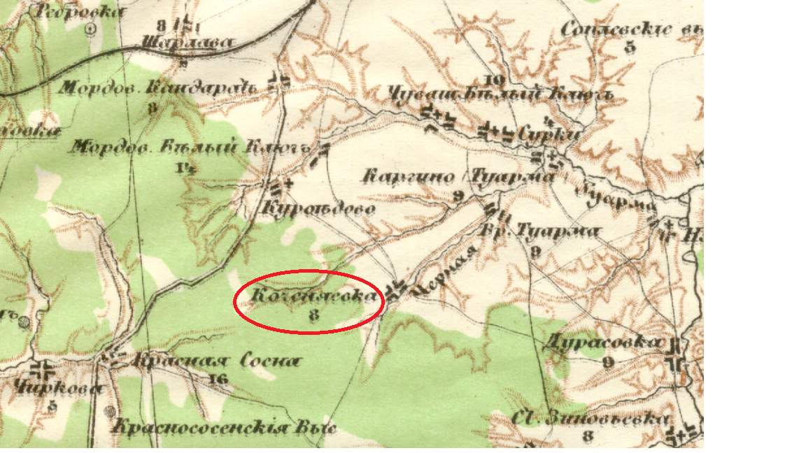 Карта стрельбицкого 1871